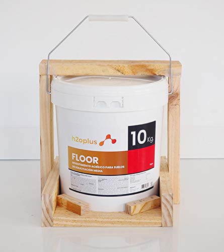 h2oplus Betonfarbe FLOOR Rot 10kg · Betonversiegelung & abriebfester Bodenbelag für Werkstattboden, Keller & Garage · Bodenbeschichtung & Fußbodenfarbe für außen & innen von h2oplus