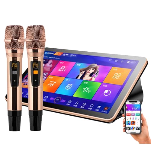 Portable Karaoke Player,18.5 Inch 4K Touch Screen Karaoke Machine with 2 Reverb Microphones,Dual System for Karaoke, Movie Watching,Games,YouTube,Support App, WeChat and Voice Assistant,Black-3T Portable Karaoke Player,18.5 Inch 4K Touch Screen Karaoke Machine with 2 Reverb Microphones,Dual System for Karaoke, Movie Watching,Games,YouTube,Support App, WeChat and Voice Assistant,Black-3T von hKjPlvf