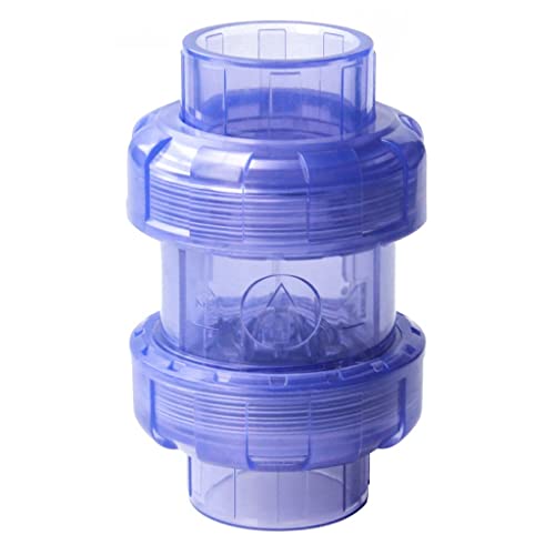 Absperrventil, 1 stücke Transparent PVC Einweg Rückschlagventil UPVC Rohrverschraubung Absperrventil, 1 stücke Transparent PVC Einweg Rückschlagventil UPVC Rohrverschraubung von hOnYbmq