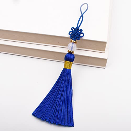 Quaste Ornamente Silk Tassel Small Fringe Cap DIY Tassel Fringe Trim Bag Pendant for Curtains Jewelry von hOnYbmq