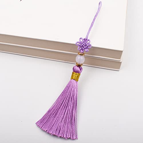 Quaste Ornamente Silk Tassel Small Fringe Cap DIY Tassel Fringe Trim Bag Pendant for Curtains Jewelry von hOnYbmq