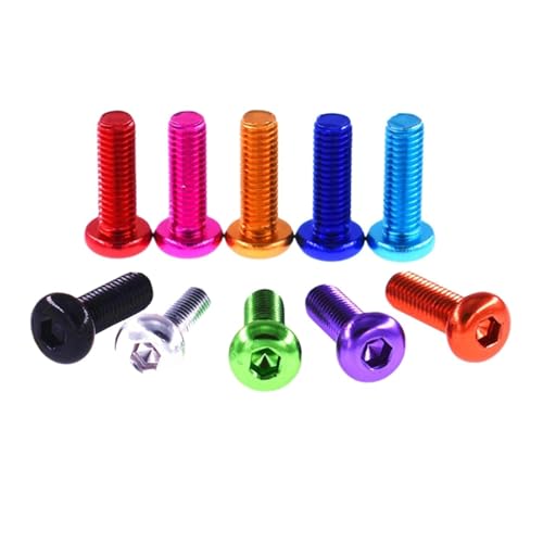 Selbstschneidende Schrauben 10pcs M3/M4/M5/M6 Anodizing Colored Aluminum Hexagon Socket Pan Head Screws Selbstschneidende Schrauben 10pcs M3/M4/M5/M6 Anodizing Colored Aluminum Hexagon Socket Pan Head Screws von hOnYbmq