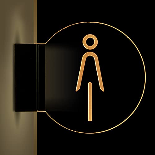 Toilettenschild, 8 Inch Round Bathroom Signs for The Office, Business or Home, Door or Wall von hOnYbmq