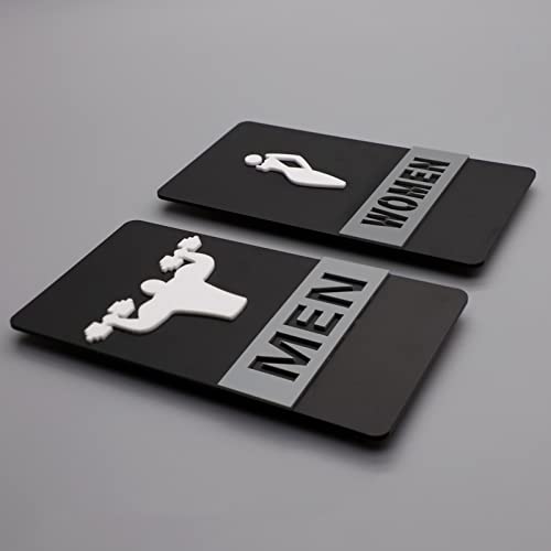 Toilettenschild, Acrylic Men and Women Bathroom Door Sign, for Office or Business, Toilets Sign, von hOnYbmq