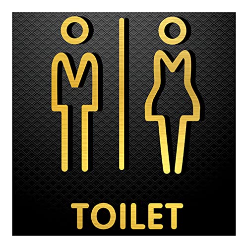 Toilettenschild, Acrylic Toilet Signs, Bathroom Door Decor, 3D Raised Icons, for Offices, Businesses, von hOnYbmq