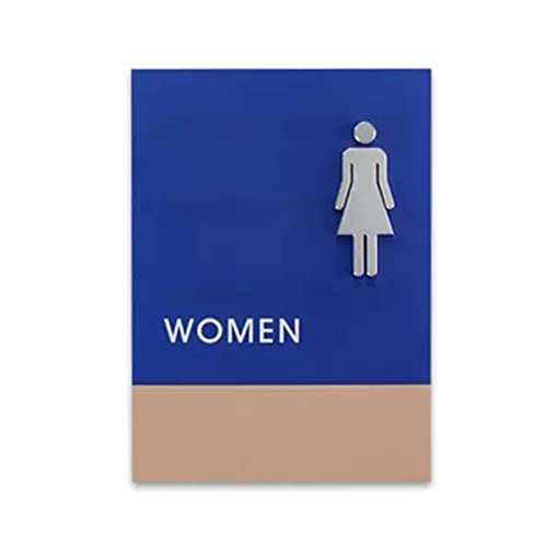 Toilettenschild, Aluminum Bathroom Door Sign, for Office or Business, Toilets Sign, Bathroom Decals von hOnYbmq