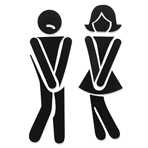 Toilettenschild, Aluminum Men's and Women's Bathroom Sign, Bathroom Door Sign/Placard, for Business, von hOnYbmq