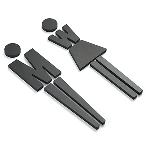 Toilettenschild, Men and Women Modern Bathroom Door Sign Decor, Symbol for a Restroom, for Office Business Restaurant von hOnYbmq