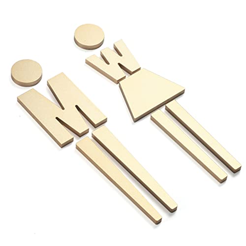 Toilettenschild, Men and Women Modern Bathroom Door Sign Decor, Symbol for a Restroom, for Office Business Restaurant von hOnYbmq