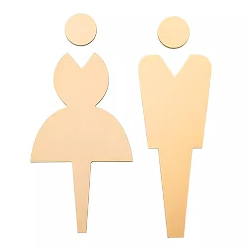 Toilettenschild, Toilets Sign for for Business Home Office and Restaurants, 2 Pcs von hOnYbmq