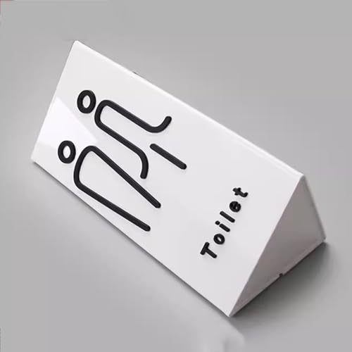 Toilettenschild, Triangle Side Hanging Double-sided Bathroom Door Signs, von hOnYbmq