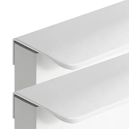 Verdeckte Schubladengriffe, Küchengriffe, Fingerrand, Schubladengriffe, Möbelknäufe, Weiß, 2 Stück (Gesamtlänge 600 mm) von hOnYbmq