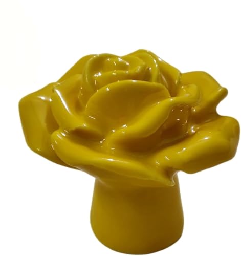hOnYbmq Cabinet Pulls, Mit Befestigungsschrauben Vintage Küchen-Schubladenknöpfe mit Rosenblumen-Motiv, Zuggriffe von hOnYbmq