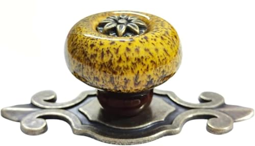 hOnYbmq Cabinet Pulls, Zinklegierung Basis Rückplatte Schrank Kleiderschrank Schublade Türgriffe von hOnYbmq