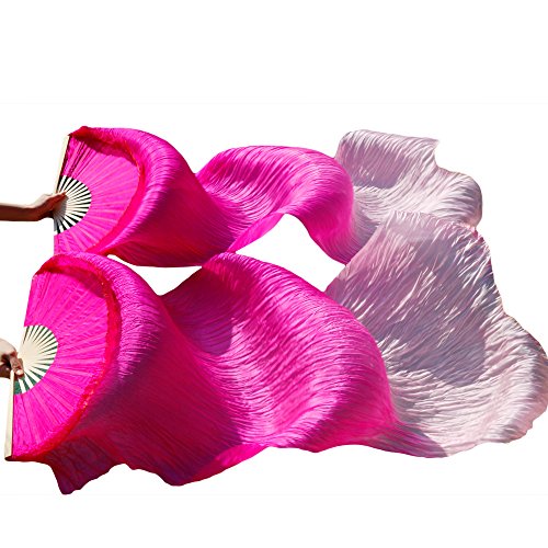 hOnYbmq Faux Silk Bamboo Long Fans, Chinesische Seidenschleier Tanzfächer Paar Bauchtanzfächer Mix Farbe hOnYbmq Faux Silk Bamboo Long Fans, Chinesische Seidenschleier Tanzfächer Paar Bauchtanzfächer Mix Farbe von hOnYbmq