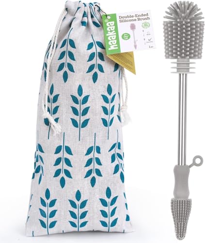 haakaa Grau Silikon Flaschenbürste, Langstiel Reinigungsbürste, Spülbürste, für Babyflasche, Tassen, Kessel, Weingläser haakaa Grau Silikon Flaschenbürste, Langstiel Reinigungsbürste, Spülbürste, für Babyflasche, Tassen, Kessel, Weingläser von haakaa