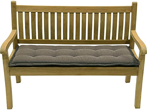 habeig Bankauflage Bankkissen Gartenbank Sitzkissen Kissen Auflage Palettenkissen 150x6 (120 x 50 cm, Taupe) von habeig