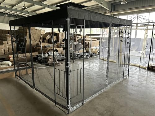 habeig Pavillon Seitenteile mit Fenster & Reißverschluß an jeder Seite 4Stück ohne Pavilliongestell (Mesh #30) von habeig