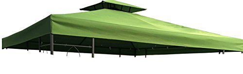 habeig Ersatzdach 310g/m² Wasserdicht, circa 3 x 3 m, Pavillondach Wasserfest, grün, 298 x 298 x 18 cm, 73028 habeig Ersatzdach 310g/m² Wasserdicht, circa 3 x 3 m, Pavillondach Wasserfest, grün, 298 x 298 x 18 cm, 73028 von habeig
