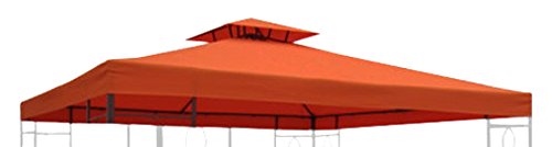 habeig Ersatzdach 310g/m² Wasserdicht, circa 3 x 3 m, Pavillondach Wasserfest, terrakotta, 298 x 298 x 18 cm, 72991 von habeig