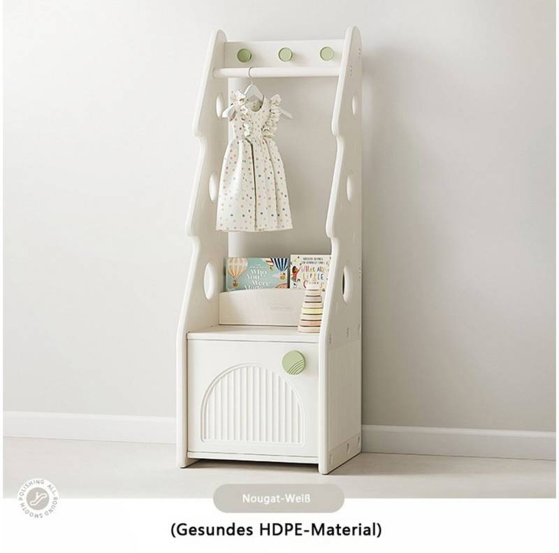 habeig Kinderkleiderschrank Garderobenständer mit Kommode, 129 cm Höhe, Weiß Kleiderständer Abgerundete Kanten habeig Kinderkleiderschrank Garderobenständer mit Kommode, 129 cm Höhe, Weiß Kleiderständer Abgerundete Kanten von habeig