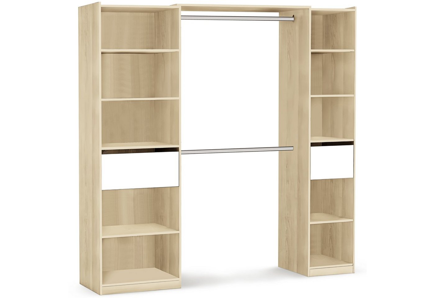 habeig Kleiderschrank Begehbarer Kleiderschrank 5077 in Breite verstellbar offen Schublade stufenlos in der Breite verstellbar von 140 - 200 cm habeig Kleiderschrank Begehbarer Kleiderschrank 5077 in Breite verstellbar offen Schublade stufenlos in der Breite verstellbar von 140 - 200 cm von habeig