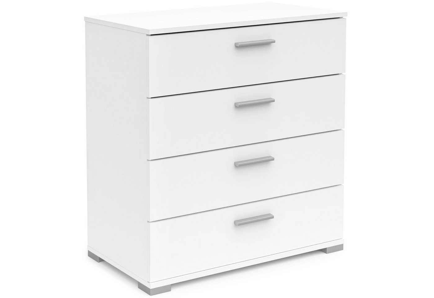 habeig Kommode Kommode 241 Sideboard Perfect Weiss 4 Schubladen Flurschrank Schrank von habeig