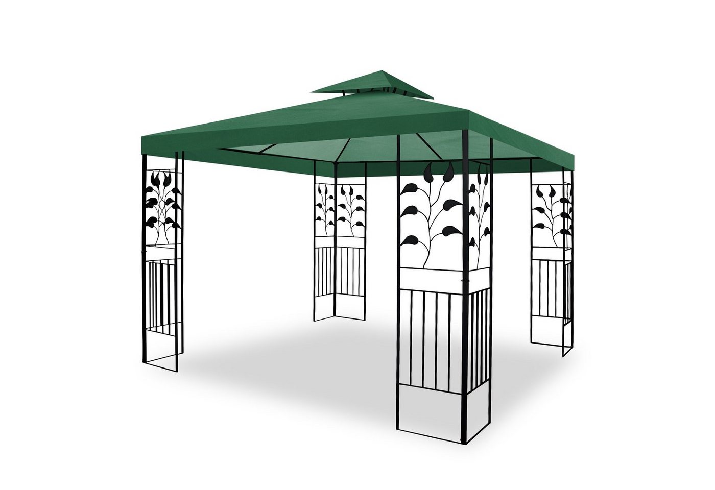 habeig Pavillon 100% Wasserdicht Toskana Metallpavillon 3x3m inkl. Dach wasserfest, 100% Wasserdicht von habeig