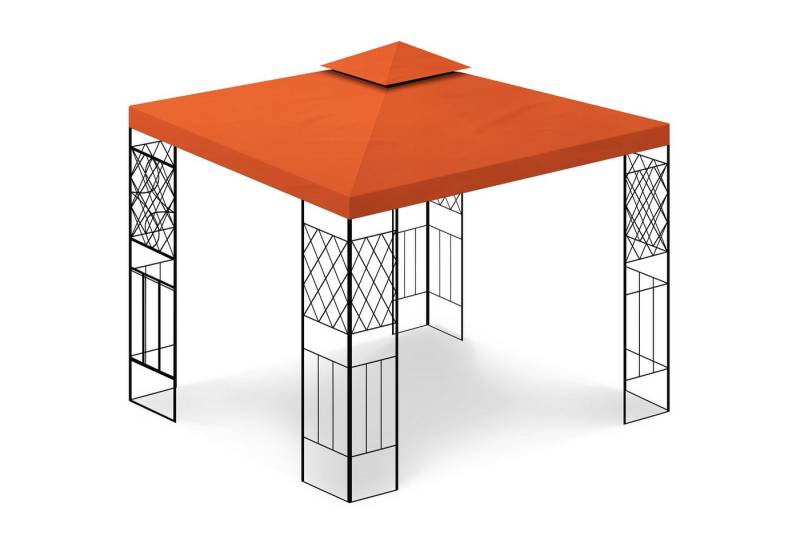 habeig Pavillon WASSERDICHT Tahiti Festzelt Pavillion 3x3m Metall inkl. Dach, (inkl. Dach und Gestell), 100% wasserdicht von habeig