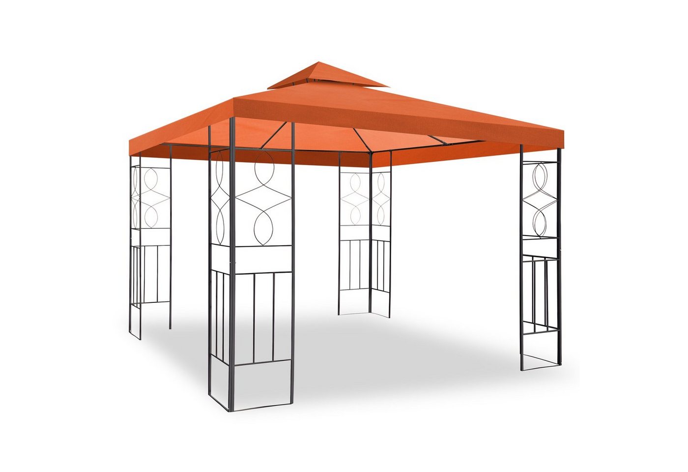 habeig Pavillon WASSERDICHTER Pavillon Romantika 3x3m Metall inkl. Dach wasserfest von habeig