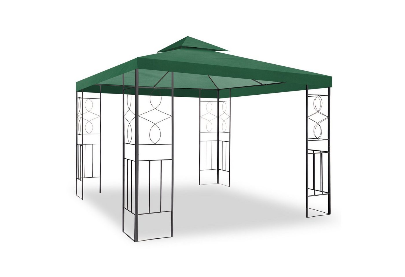 habeig Pavillon WASSERDICHTER Pavillon Romantika 3x3m Metall inkl. Dach wasserfest von habeig