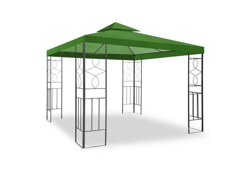 habeig Pavillon WASSERDICHTER Pavillion Romantika 3x3m Metall inkl. Dach wasserfest, (inkl. Dach und Gestell), 100% wasserdicht von habeig