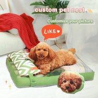 Personalisiertes Haustier Hundebett Warme Schlafende Katze Nest Canvas Hunde Zwinger Für Korb Kissen Katzenbett Cartoon Bilder Katzenmatte Tiere Haus von habinisi