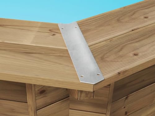 Eckabdeckung für Holzpool - 8er-Set von habitat et jardin