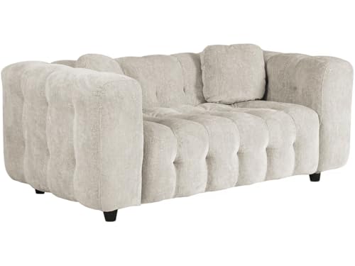 habitat et jardin Einzelsofa Vendome aus Chenillestoff – 2 Sitze – Beige von habitat et jardin