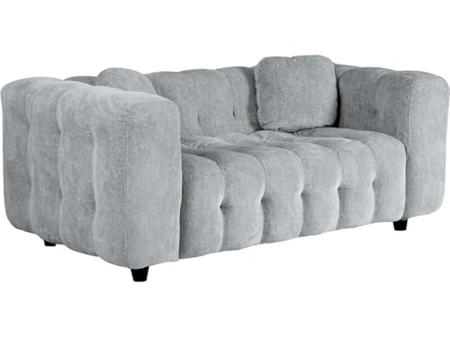 habitat et jardin Einzelsofa Vendome aus Chenillestoff – 2 Sitze – Grau von habitat et jardin