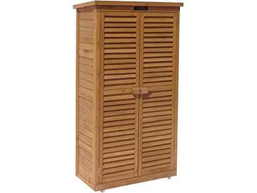 habitat et jardin Gartenschrank Space - 87 x 46,5 x 160 cm - Braun von habitat et jardin