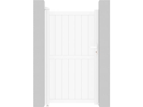 habitat et jardin Gartentor aus Aluminium Lola - 101,2 x 180,9 cm - Weiß von habitat et jardin