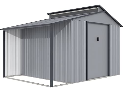 habitat et jardin Gerätehaus aus Metall mit Unterstand Madras - 9,12 m² - 355 x 257 x 237 cm - Grau habitat et jardin Gerätehaus aus Metall mit Unterstand Madras - 9,12 m² - 355 x 257 x 237 cm - Grau von habitat et jardin