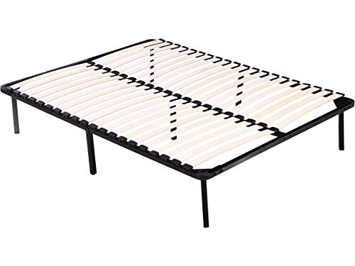 habitat et jardin Lattenrost mit Füßen Matratze 140 x 190 cm - 20 Latten von habitat et jardin