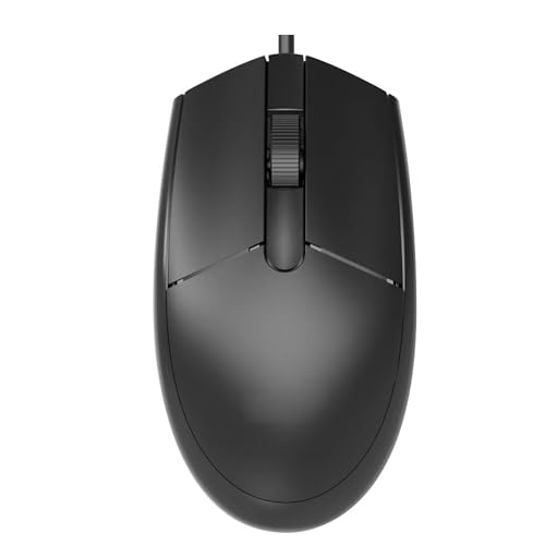 hadefa Kabelgebundene USB-Maus, kabelgebundene USB-Maus für Computer und Laptops, Rechts- oder Linkshänder, klassisches stabiles Design, passend für alle Desktop-Laptop-Computer, um im Büro, in der hadefa Kabelgebundene USB-Maus, kabelgebundene USB-Maus für Computer und Laptops, Rechts- oder Linkshänder, klassisches stabiles Design, passend für alle Desktop-Laptop-Computer, um im Büro, in der von hadefa