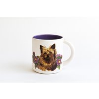 Yorkshire Terrier Blumenporträt Tasse - Handbemalte Keramikkaffeetasse Yorkshire Terrier Blumenporträt Tasse - Handbemalte Keramikkaffeetasse von hadleyclay