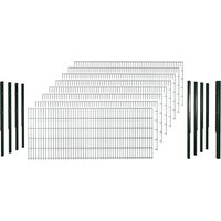 hadra Doppelstabmattenzaun, grün, 8/6/8 mm, Komplett-Set à 20 m, inkl. Pfosten, Flacheisenleiste - gruen hadra Doppelstabmattenzaun, grün, 8/6/8 mm, Komplett-Set à 20 m, inkl. Pfosten, Flacheisenleiste - gruen von hadra