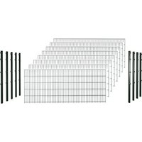 hadra Doppelstabmattenzaun, grün, 8/6/8 mm, Komplett-Set à 20 m, inkl. Pfosten, Klemmhalter - gruen hadra Doppelstabmattenzaun, grün, 8/6/8 mm, Komplett-Set à 20 m, inkl. Pfosten, Klemmhalter - gruen von hadra