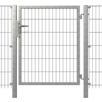 hadra Gartentor, Durchgangs-BxH: 100 x 120 cm, 1-flügelig - silberfarben hadra Gartentor, Durchgangs-BxH: 100 x 120 cm, 1-flügelig - silberfarben von hadra