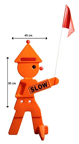 haebelholz Warnfigur Safety Clown - Orange von haebelholz