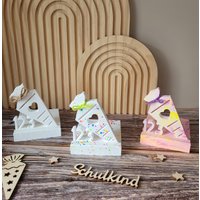 Kerzenhalter Mit Einschieber "Schultüte" Zur Einschulung Mitbringsel Tischdeko Keramikgießmasse Kerzenhalter Mit Einschieber "Schultüte" Zur Einschulung Mitbringsel Tischdeko Keramikgießmasse von haekelherzstein