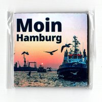 Kühlschrankmagnet Magnet Hamburg Souvenir Andenken Mitbringsel - Klein 5x5 cm von hafenfotoshamburg