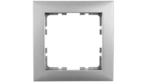 B.Quadrat Rahmen 1-fach Aluminium 5310118994 Hager Polo 4011334471363 von hager polo