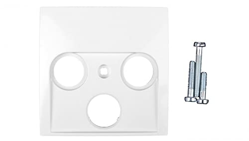 Berker/B.Quadrat Mittelelement Antennensteckdose 2-,3-Ausgang weiß 5312038989 hager polo 5907561847745 von hager polo